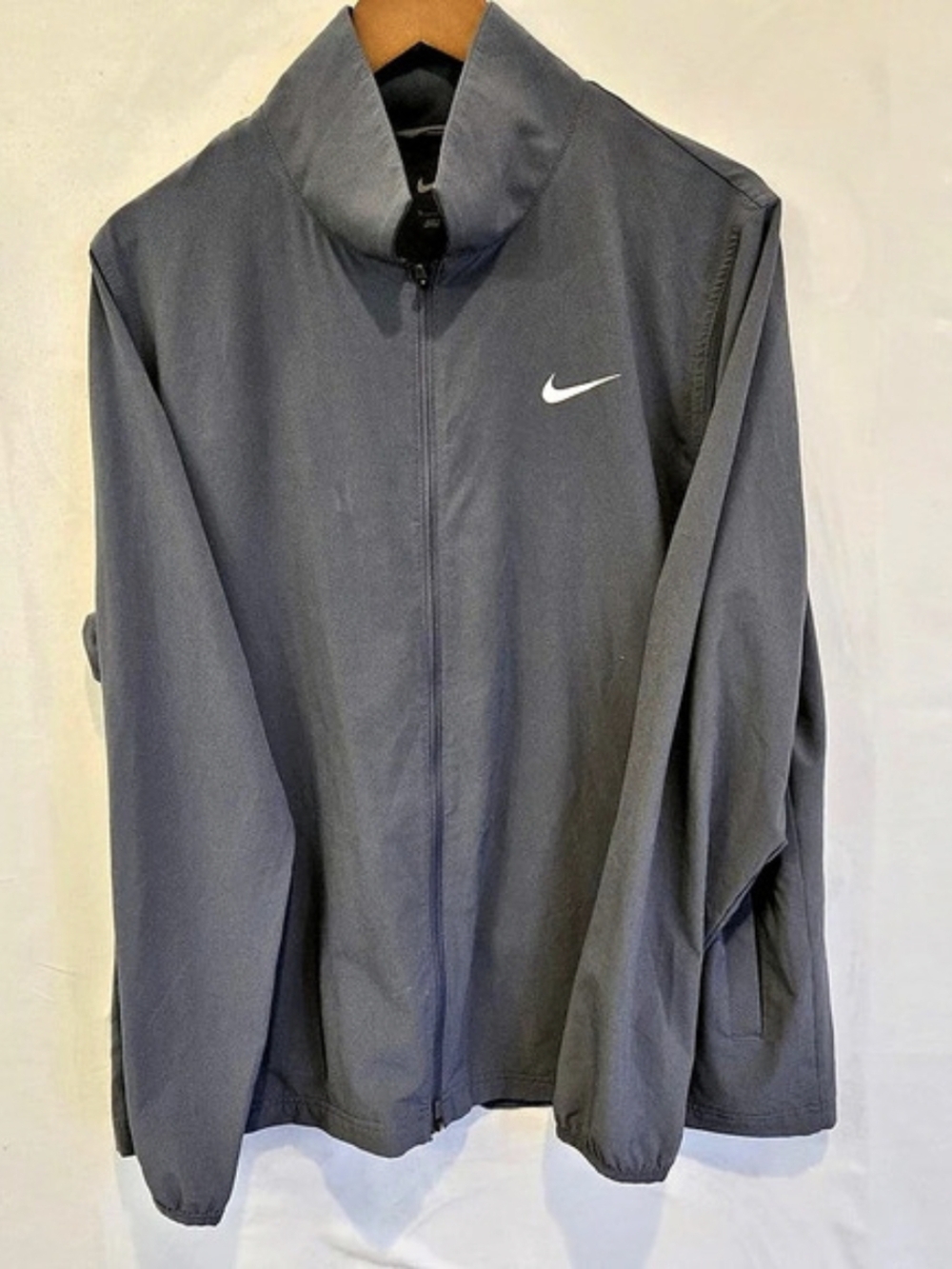 Nike Men's Gray Lightweight Track Jacket XL